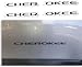 Reflective Concepts CHEROKEE Door Emblem Overlay Decal Stickers - Fits: 2014-2018 Jeep Cherokee - (Color: Gloss Black)