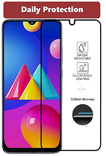 Image of DD SON Screen Protector Full Glue Coverage Edge to Edge Tempered Glass for Samsung Galaxy M02 / M02s (Black)