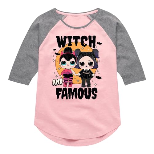 LOL Surprise! - Halloween Witch & Famous - Toddler & Youth Girls Raglan Graphic T-Shirt