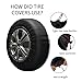 cozipink Bigfoot American Flag Camping Spare Tire Cover Wheel Protectors Weatherproof Wheel Covers Universal Fit for Trailer Rv SUV Truck Camper Travel Trailers Accessories 14