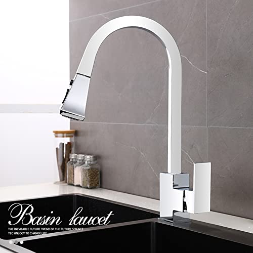 Robinet de cuisine en laiton chrome poli au design architectural - 3
