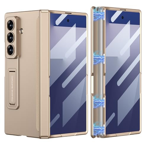 Coque Galaxy Z Fold 7 5G antichoc avec protection charnière et film intégré - Brume d’Or
