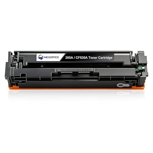 MEGOFFICE 205A CF530A Schwarz Toner Kompatibel für HP 205A CF531A CF532A CF533A CF530A Toner für Color LaserJet Pro MFP M181fw M180n M180nw M180fw M154a M154nw