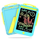 Songkang LCD Writing Tablet for Kids 8.5 Inch, Color Drawing Pad with Back Display Stand, Reusable Learning Toy, Birthday Gift, Holiday Gift for 3 4 5 6 7 8 9 10 Year Old Boys Girls (Blue)