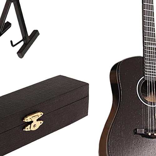 Image of Wooden Electric Guitar Model 1 /6 Dollhouse Living Room Home Decoration C|Toys & Hobbies | Action Figures | TV, Movie & Video Games|1 Piece 1 /6 Electric Guitar Model with Display Stand