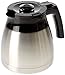 Melitta Metálico Jarra de Recambio Isotérmica para cafetera de Goteo Enjoy II Top Therm 1017-08 Negra, 1.25 litros, Acero Inoxidable