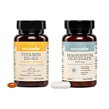 NatureWise Vegan Vitamin D3 5000IU + K2 with Organic Coconut MCT Oil - USA Manufactured - 30 Softgels[30-Day Supply] Magnesium Glycinate 625 mg - Vegan - 30 Capsules[30-Day Supply]