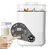 Baby Bottle Sterilizer & Dryer, 4-in-1 Electric Steam Baby Bottle Sterilizer and Dryer with Digital LED for Hold 6-8 Bottles, 2 Layers All-in-One Sterilizer for Baby Bottles, Other Baby Stuffs