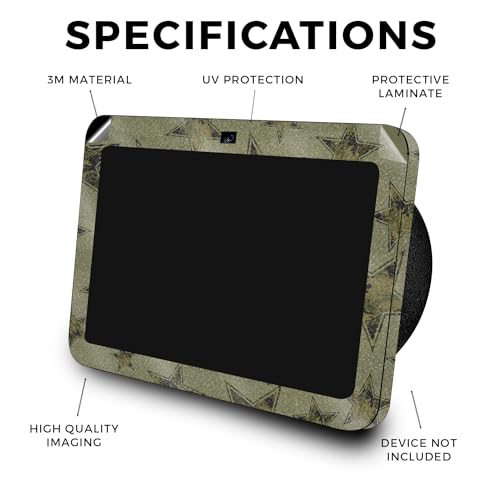 Image of Glossy Glitter Skin Compatible with Amazon Echo Show 8 (3rd Gen, 2023) - Army Star - Premium 3M Vinyl Protective Wrap Decal Cover - Easy to Apply, Crafted in The USA by MightySkins