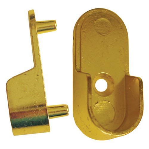 Oval Rod Support Pin Mount Flange, Chrome (sold per each)