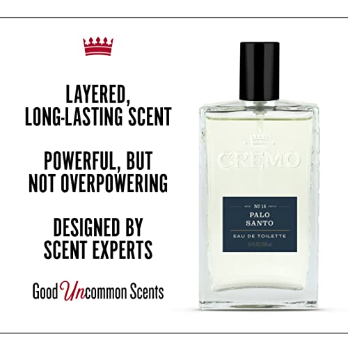 Cremo Spray Cologne, Palo Santo (Reserve Collection), A Combination Of Bright Cardamom, Dry Papyrus And Aromiatic Palo Santo, 3.4 Fl Oz #TOP2
