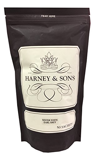 Harney & Sons Winter White Earl Grey Tea - Chinese Mutan White Tea with Natural Lemony Bergamot - Ba - //coolthings.us