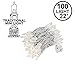 Novelty Lights 22 Feet 100 Bulb Incandescent Mini Light String, Clear with 2.5-Inch Spacing on White Wire, UL Listed Commercial Grade Indoor/Outdoor Mini Lights, Connectable End-to-End