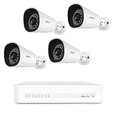 Preisvergleich Produktbild Foscam FN7118E-B4 4-Kanal Full HD PoE Videoüberwachungsssystem Überwachungsset / Komplettset für Videoüberwachung