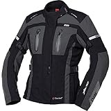 IXS Motorradjacke mit Protektoren Motorrad Jacke Pacora-ST Damen Textiljacke schwarz/grau L, Tourer, Ganzjährig, Polyamid