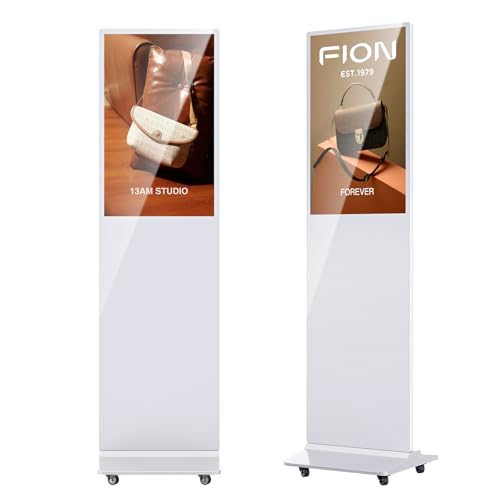 Image of 32'' Digital Signage Display Smart Android LCD Sign Kiosk Electronic Menu Board Advertising Display Screen Monitor HDMI WiFi USB 2K Media Video Player (Non Touch Screen,White)