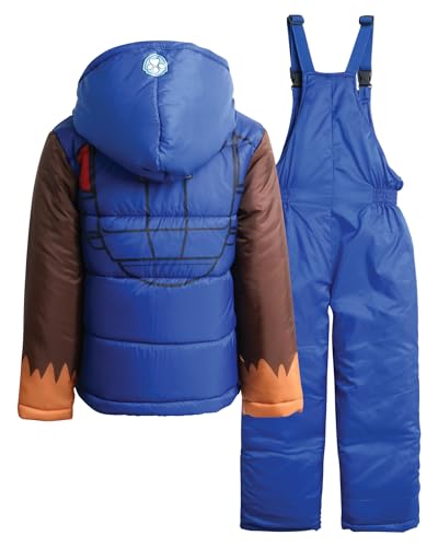 nickelodeon boys paw patrol snowsuit - 2 piece ski jacket snow bib ski pants overalls toddlerboys 2t-7