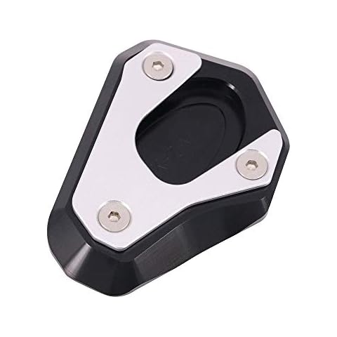 YSMOTO Motorcycle Kickstand Foot Pads CNC Side Stand Extension Pad Support Plate For KZ6500/Z800/Z900/Z900RS/Z1000 2010-2018 NINJA650/ER-6N/6F 2013-2018 Z1000SX/ZX-6R 2009-2018-Black Cover