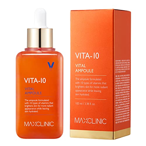 MAXCLINIC Vita-10 Vital Ampolla 100ml 3.38 oz. Suero en cápsula de frutas y vitaminas rejuvenecedor de la piel con complejo de ácido hialurónico Cover