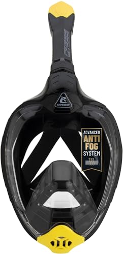 Máscara facial completa Cressi para snorkel para adultos - Vista amplia clara, sistema anti-vaho - Fácil respiración miniatura 2