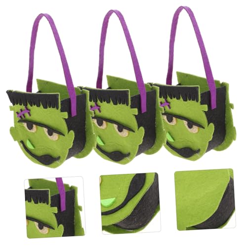 HOMSFOU 4 Pcs saco de doces de dia das bruxas titulares de doces de halloween bolsa de lanche decora