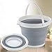 Faswin 10L Premium Collapsible Bucket - Portable Folding Water Container - Space Saving Bucket for Washing Dishes and Person During Camping, Hiking and Home