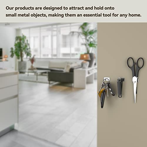 ToniTrui Schrank-Magnetverschluss, 0,3 cm dick, Schranktürmagnete für Kleiderschränke, Schränke, Rollläden, Verschluss, einfach zu installieren, Schubladen-Magnetverschluss (Silber, 8 Stück)