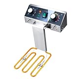 WaterElfo Electric Fryer Heating Element 1800W*1 110V Power Head Commercial Fryer Replacement Temperature...