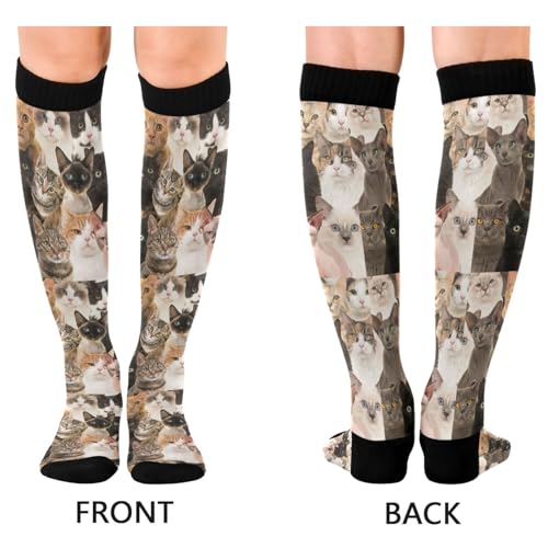 Compression Socks for Men Women Colorful Knee High Socks Support for Athletic Sport Running Hiking Fitness2