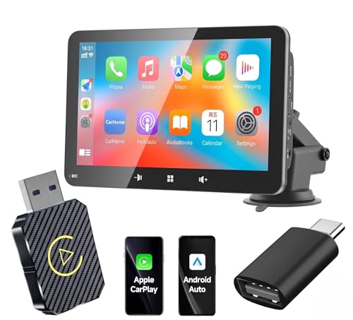 Image of 2026 YIMBLI Wireless CarPlay Adapter for iPhone - No Audio Lag, Auto-Connect - Convert Factory Wired to Wireless CarPlay - Bluetooth 5.3 & 5GHz Wi-Fi - Plug & Play (Includes USB A /C)