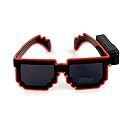 Crackles Neon Colour Glow Under UV Light Novelty Sunglasses Goggles for Photo Props, Birthdays, Discs, Night Clubs, halloween, Cosplay Parties- Pack of 1 Random Colour gallery image