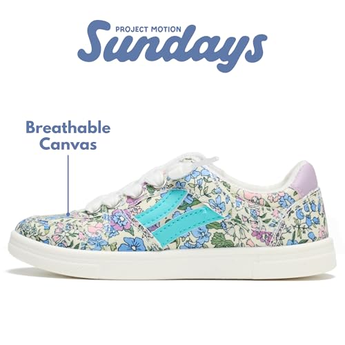 Image of Sundays Girls Sneakers Non-Slip Canvas Girls Shoes Comfort Kids Footwear