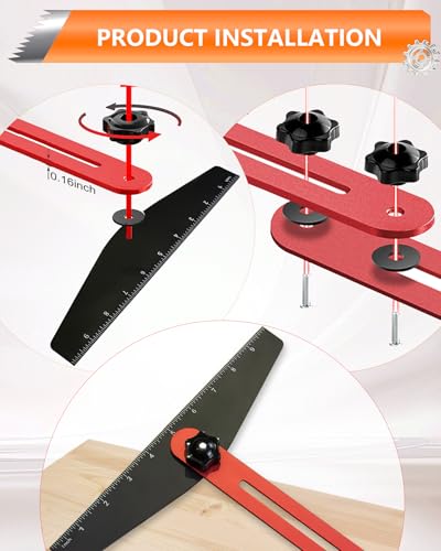 AXIUM Aluminum Stair Measuring Tool