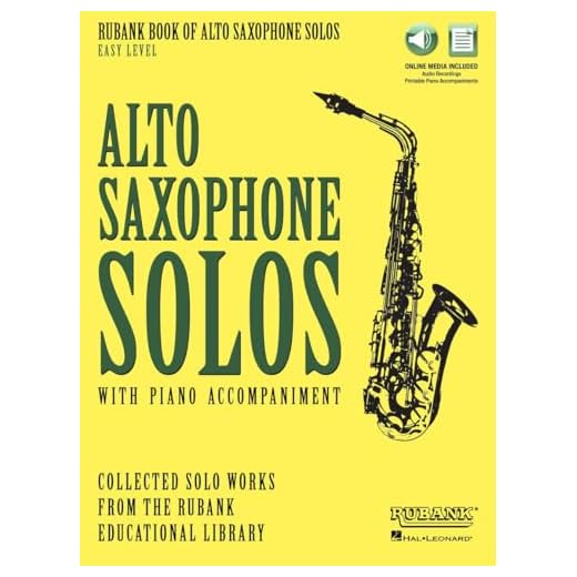 Rubank Book of Alto Saxophone Solos | Easy Level Sheet Music for Alto Saxophone Grade 2 Students | with Online Audio Tracks, Piano Accompaniment PDF & ... | Various Composers (Rubank Book of Solos)
