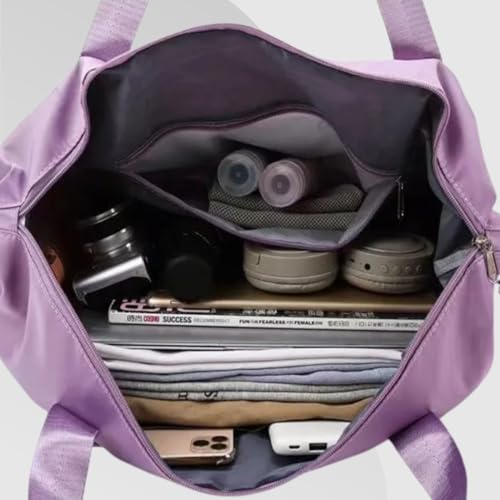 Bolsa de Viagem Expansiva Dobrável de Grande Capacidade, Portátil, Dobrável, Impermeável, Tecido Oxf