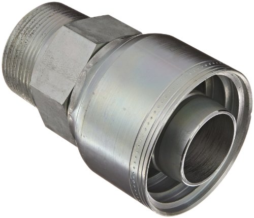 Image of Aeroquip 1AA24MP24 Carbon Steel Global TTC (Thru the Cover) Crimp Hose Fitting Male Pipe, Straight, 1-1 /2 inch Hose ID, 1-1 /2 inch - 11-1 /2 Thread