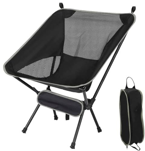 LUKVCIY Chaise de camping, légère, portable, pliable, capacité de charge de 150 kg, tissu Oxford 600D, convient pour le jardin, les fêtes, la pêche, les...