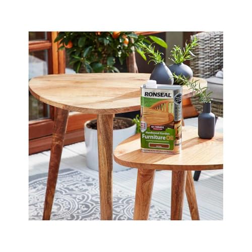 Ronseal UHWGFOC1L 1 Litre Ultimate Protection Hardwood Garden Furniture Oil -Natural 3 Ronseal UHWGFOC1L 1 Litre Ultimate Protection Hardwood Garden Furniture Oil -Natural - Image 3