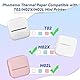 Phomemo T02/M02X/M02L/Q02 Aufkleberpapier – 3 Rollen selbstklebendes Thermodruckerpapier, 53 mm x 3,5 m, 10 Jahre Konservierung, Schwarz auf Weiß für Phomemo T02/M02X/M02L/Q02 Taschendrucker
