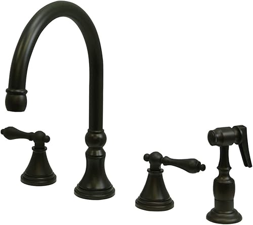 Vista 14 de Kingston Brass KS2792ALBS Governor - Grifo de cocina con rociador de latón, 8-1/4 pulgadas, latón pulido