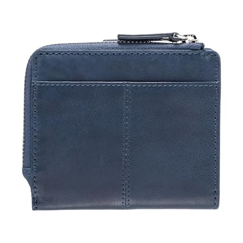 Portefeuille Alberta Purse SH6F Maître Lemberg Midblue en cuir bleu