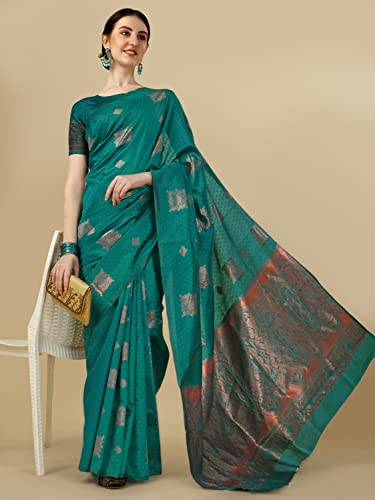 Image of Avantika Fashion Women's Kanjivaram Soft Silk Banarasi Sarees With Blouse Piece