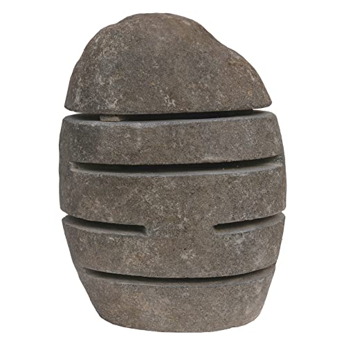 STONE art & more Steinlaterne mit Leuchtschlitzen, 30-35 cm,...