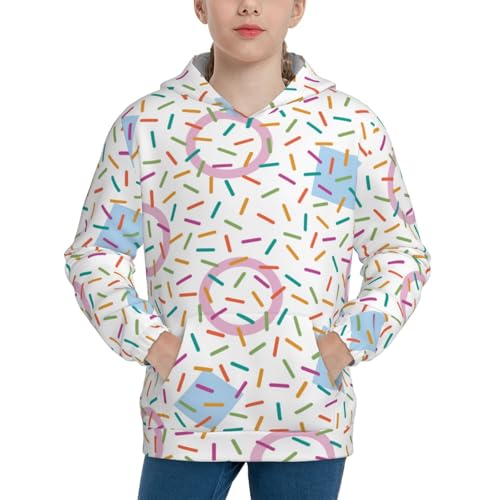 Chaotic Line of Swatches Kids Pullover Hoodies Boys Sweatshirts Girls Athletic Clothes with Pocket