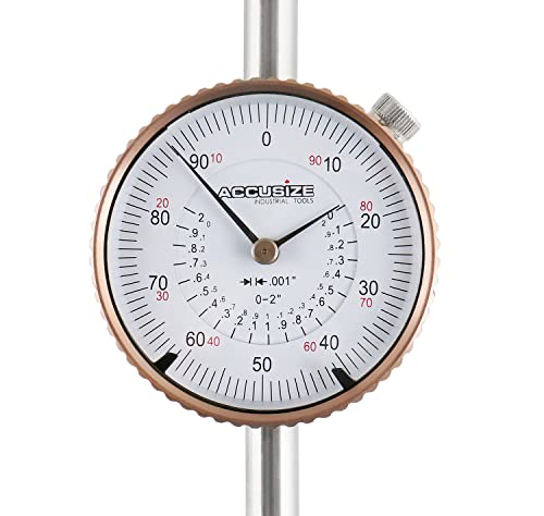 Accusize Industrial Tools 0-2'' By 0.001'' Dial Indicators, P900-S103 #TOP1