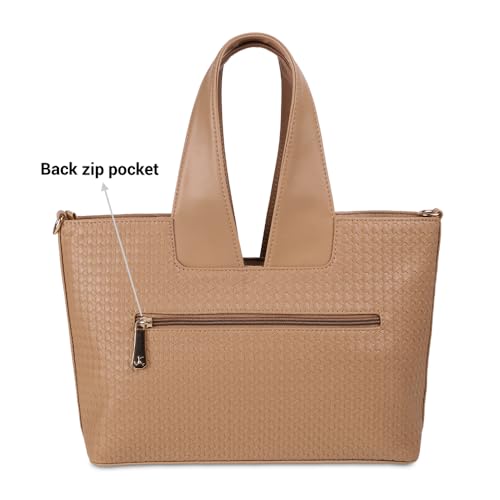 Image of Mochi Women Casual Faux Leather Satchel Bag with Adjustable Sling and Spacious Compartments