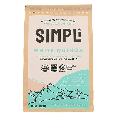 SIMPLi Regenerative Organic Certified® 100% Peruvian White Quinoa, 12 OZ Cover