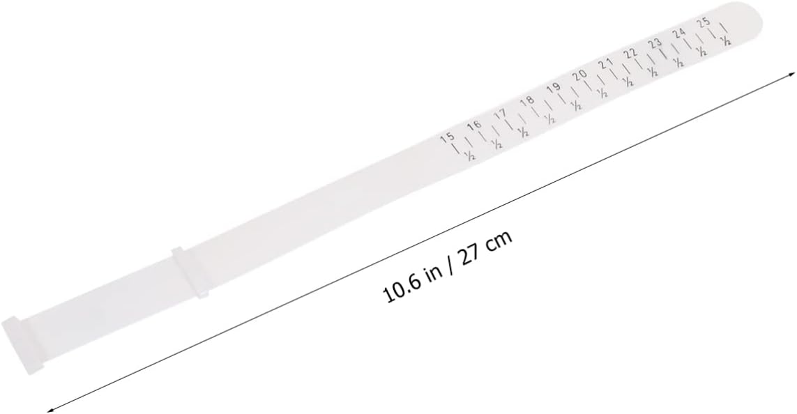 Anneome Bracelet Mandrel White Jewelry Tool 2pcs Bracelet Measuring Ring Watch Band