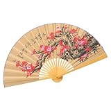 Décoration éventail pliant oriental – cet éventail en papier décoratif mural est très léger et facile à installer et à retirer, vous offrant ainsi un grand espace de rangement pratique