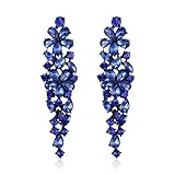 lustre cristal art deco ♦ SPÉCIFICATIONS ♦ Élégantes boucles d'oreilles en forme de goutte de marquise en strass Dimensions : 5,8 x 1,6 cm, poids : 12,4 g.